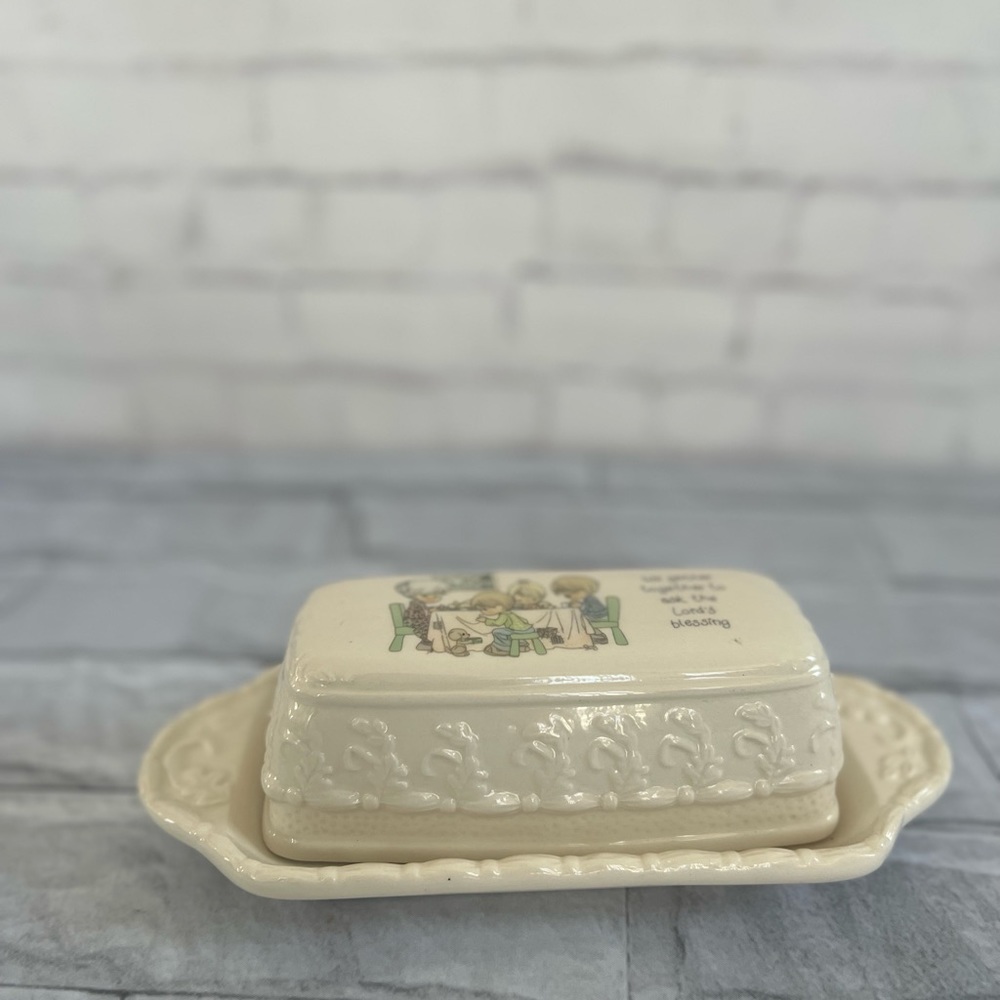 1995 Precious moments butter dish